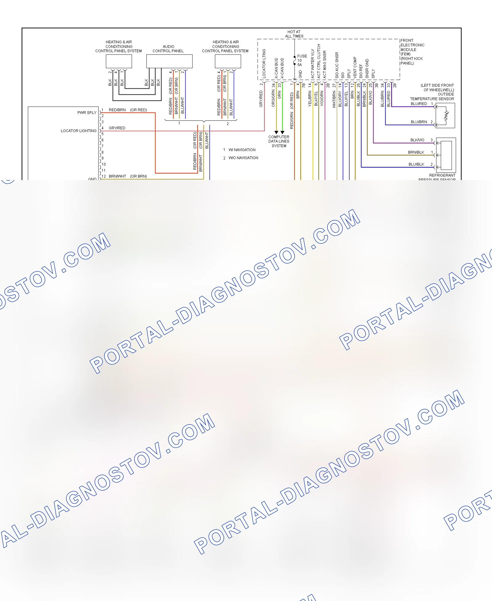 Automatic A C Wiring Diagram 1 of 3 for BMW 228i 2014