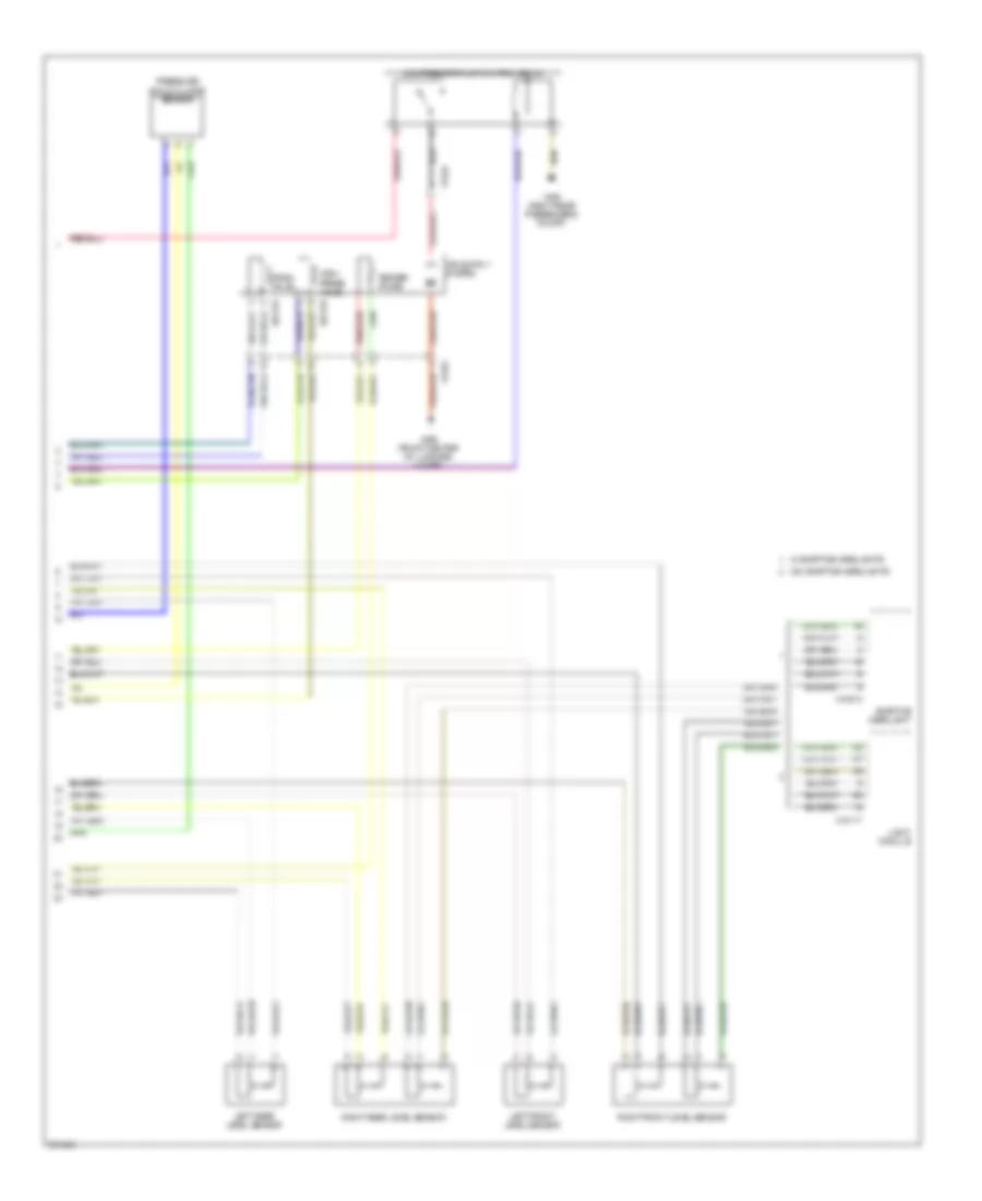 Electronic Suspension Wiring Diagram, with Dual Axle (2 of 2) for BMW X5 44i 2005