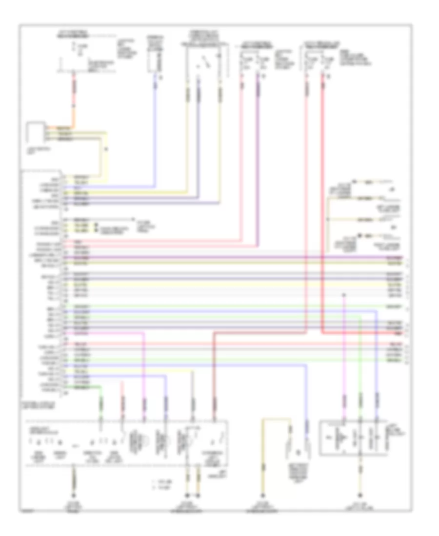 Exterior Lamps Wiring Diagram (1 of 2) for BMW 640i 2012