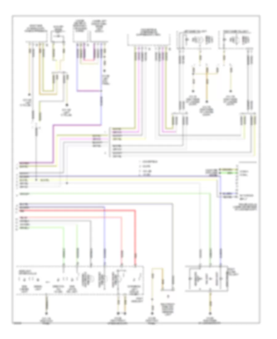 Exterior Lamps Wiring Diagram (2 of 2) for BMW 640i 2012