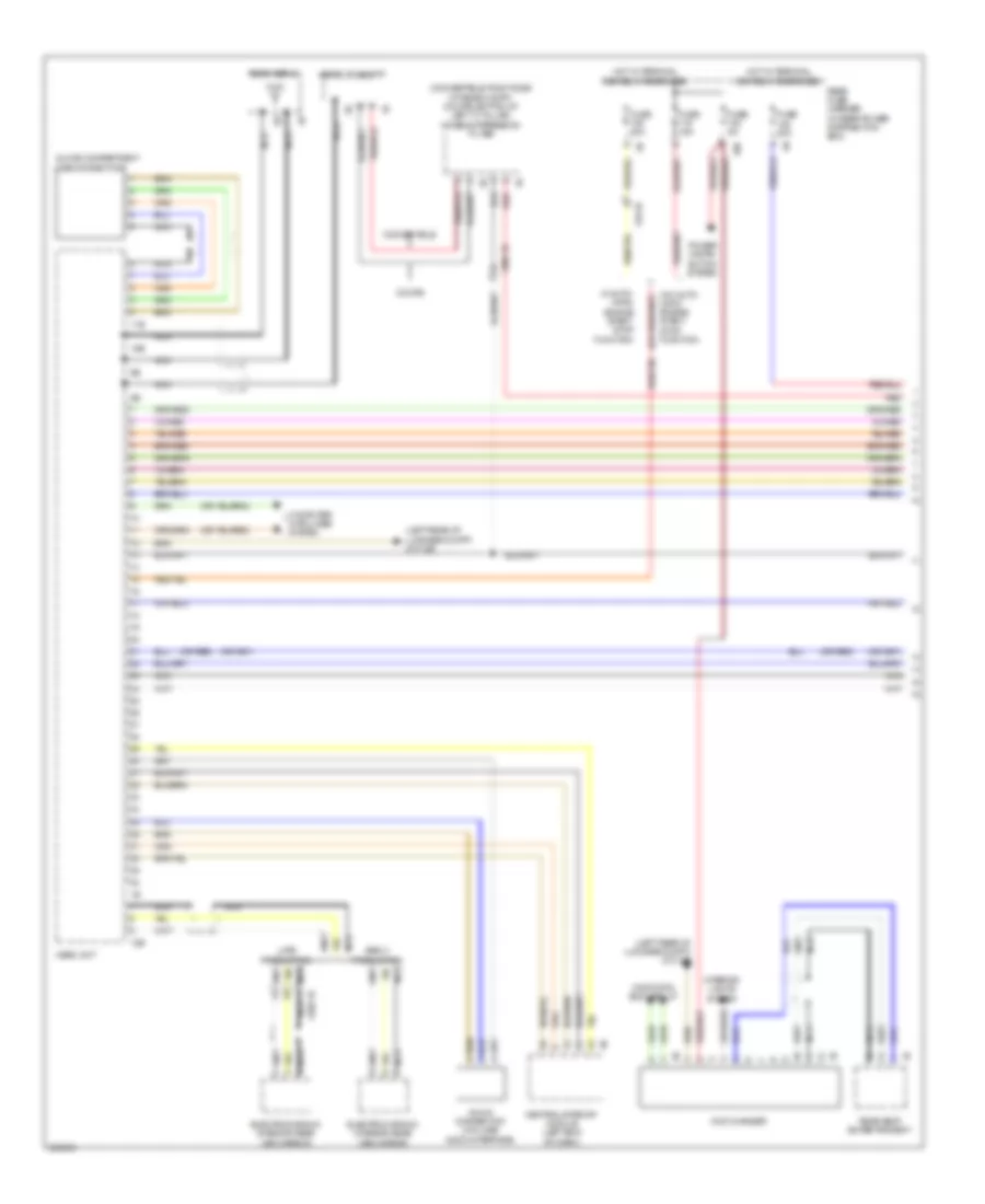 Navigation Wiring Diagram Basic 1 of 2 for BMW 640i 2012