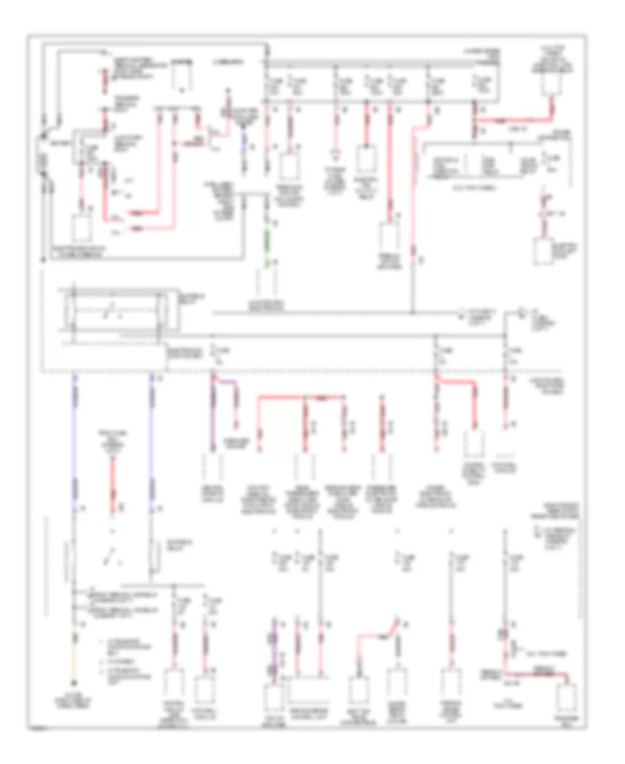 Power Distribution Wiring Diagram 1 of 7 for BMW 640i 2012