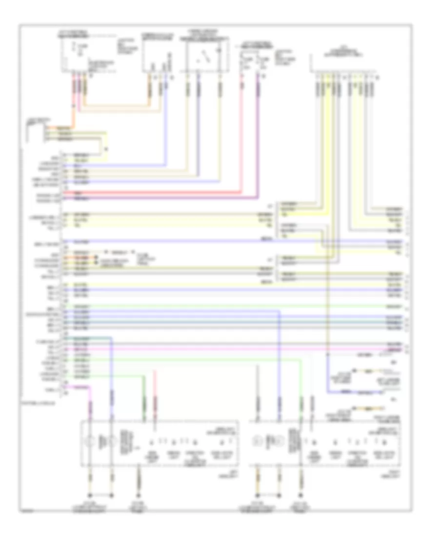Exterior Lamps Wiring Diagram (1 of 2) for BMW 528i 2011