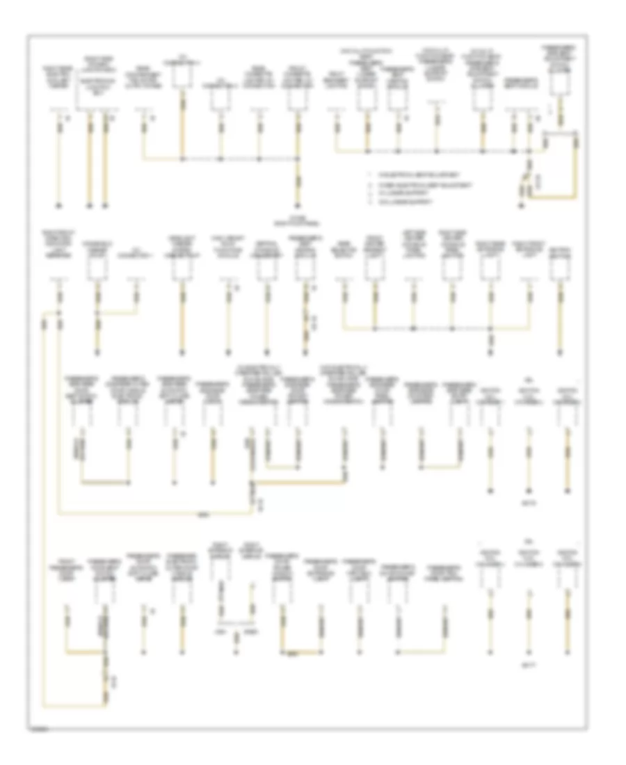 Ground Distribution Wiring Diagram 2 of 6 for BMW 528i 2011