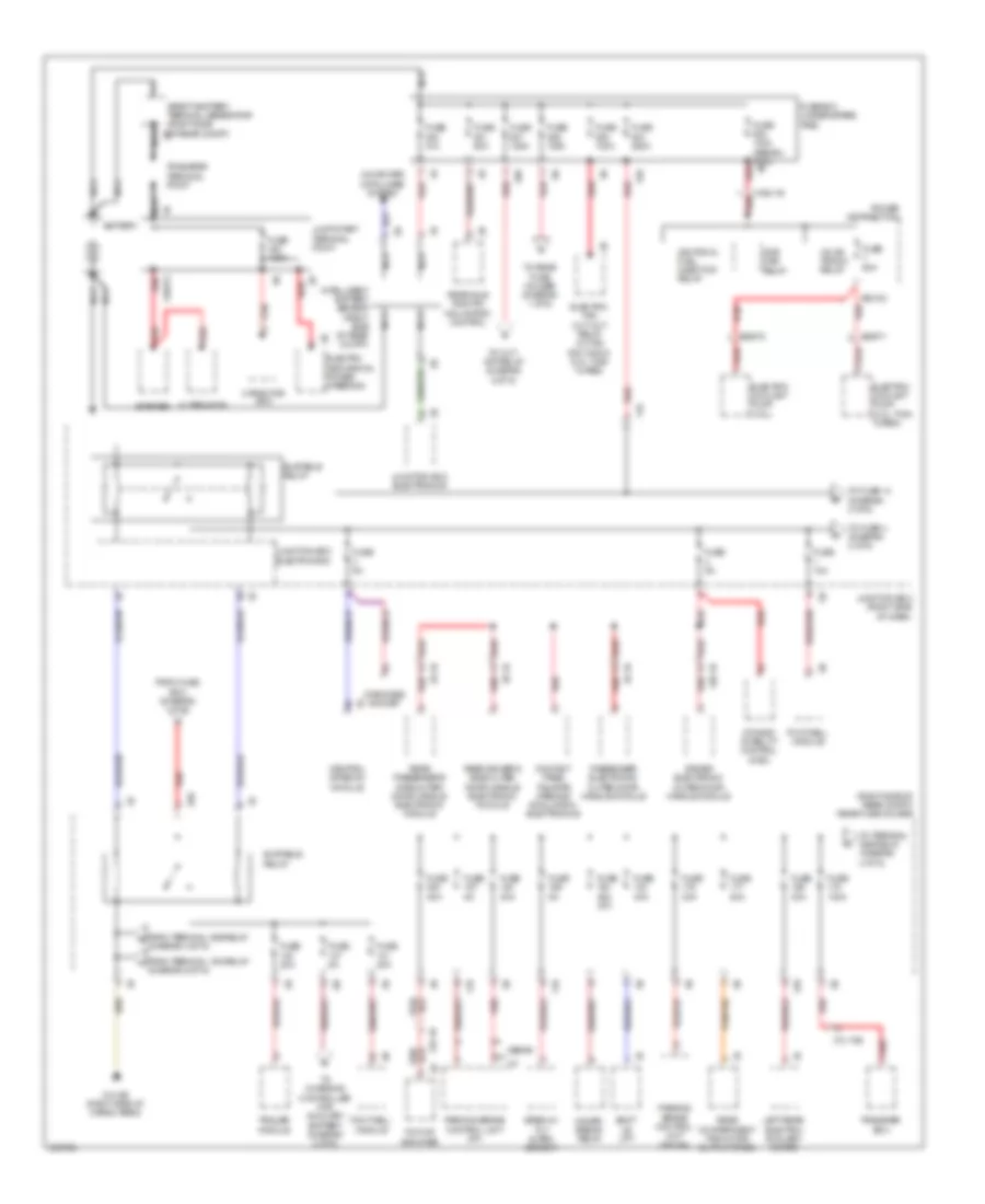 Power Distribution Wiring Diagram 1 of 6 for BMW 528i 2011
