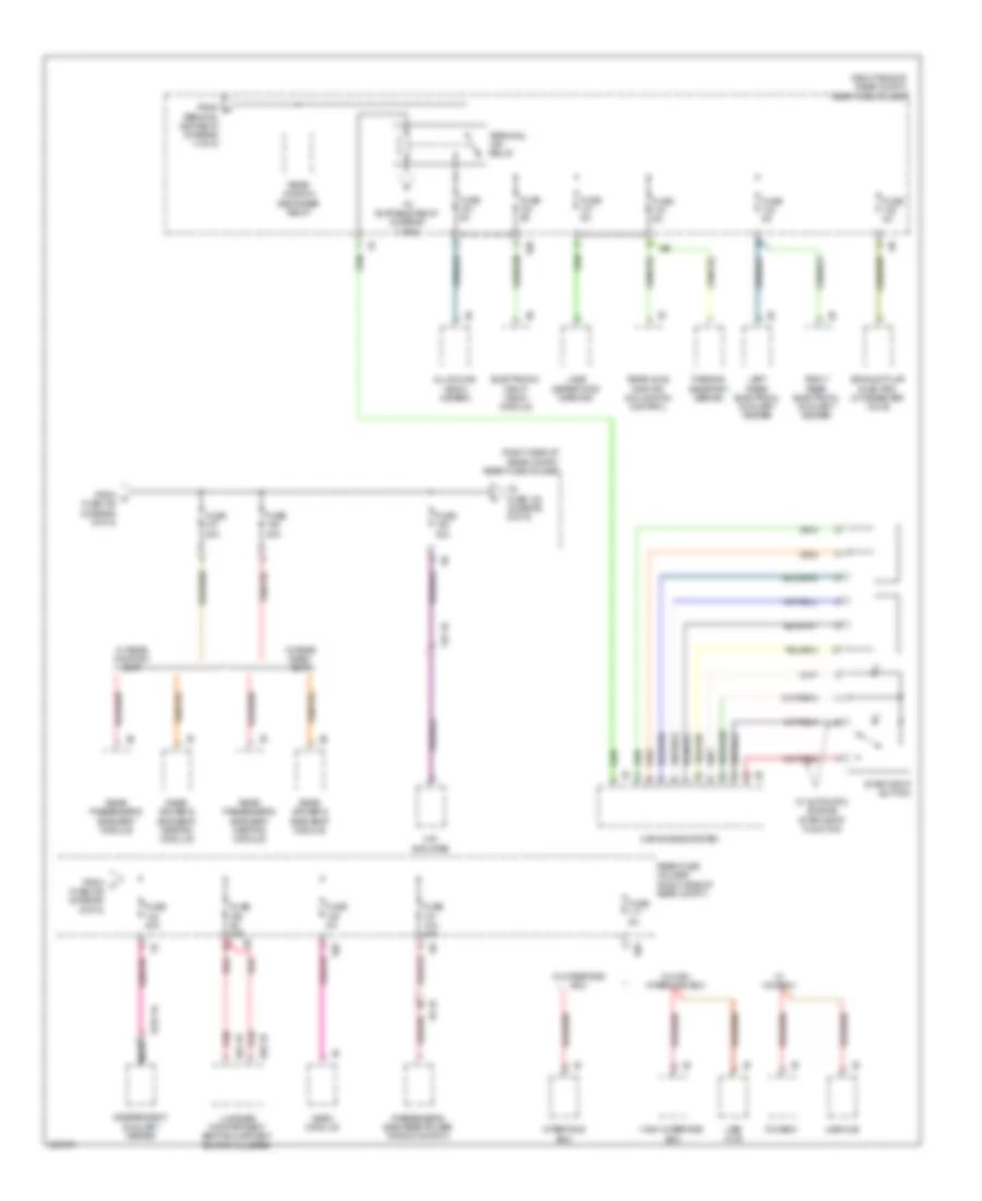 Power Distribution Wiring Diagram (6 of 6) for BMW 528i 2011