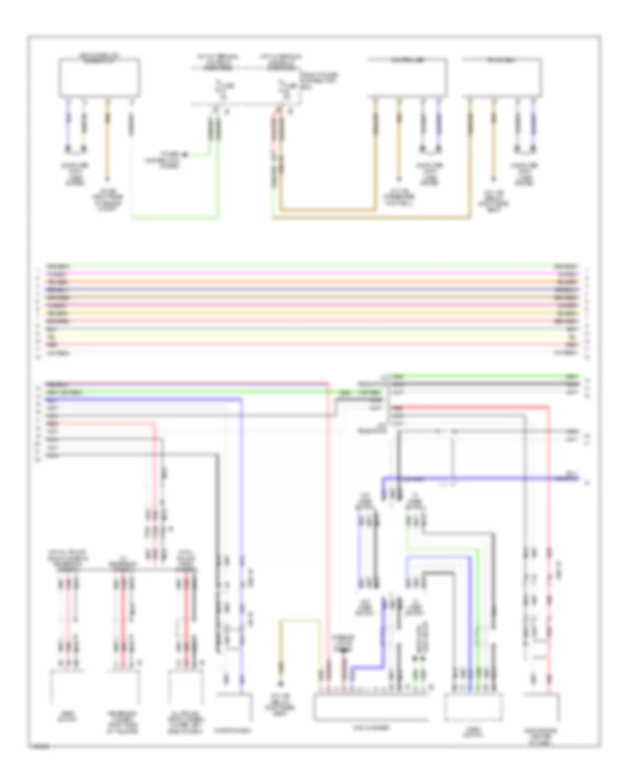 Navigation Wiring Diagram, with HIFI Radio (2 of 4) for BMW X5 xDrive50i 2014