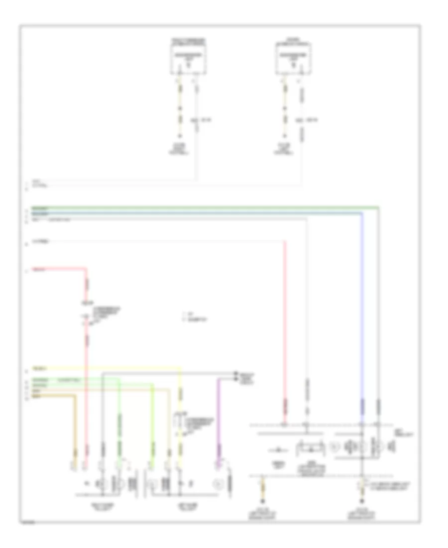 Exterior Lamps Wiring Diagram (3 of 3) for BMW 320i 2014