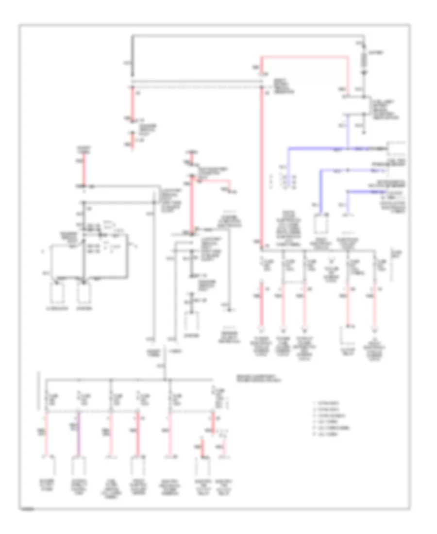 Power Distribution Wiring Diagram 1 of 6 for BMW 320i 2014