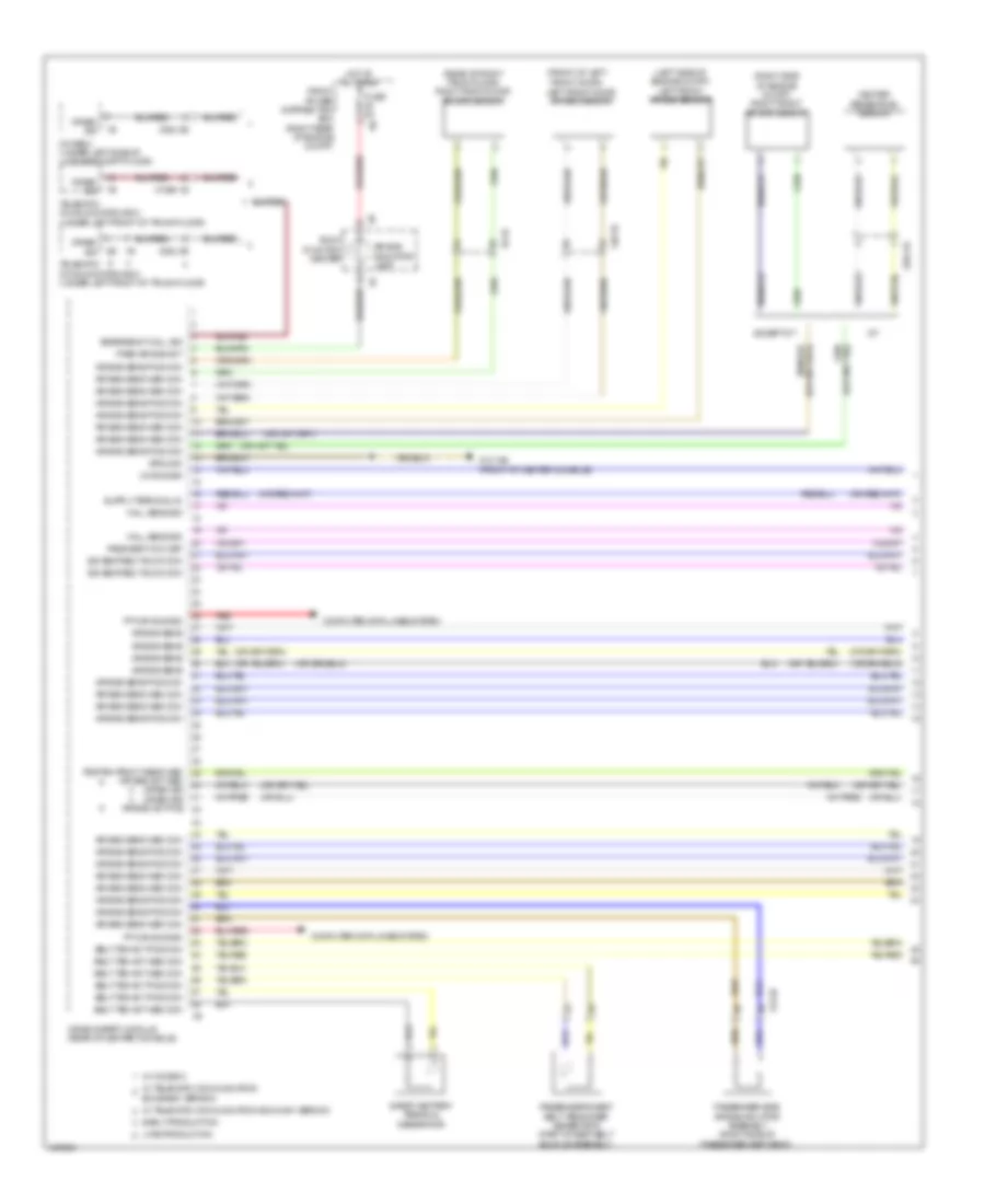 Supplemental Restraints Wiring Diagram 1 of 4 for BMW 320i 2014