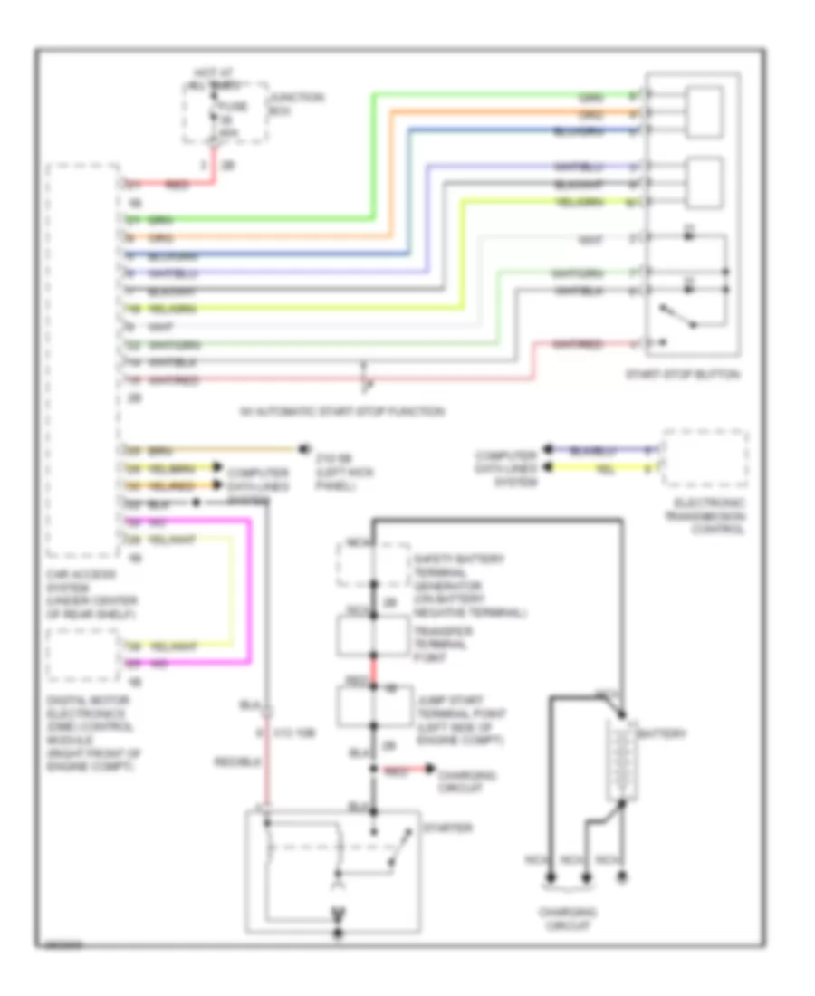 Starting Wiring Diagram A T for BMW 650i 2012
