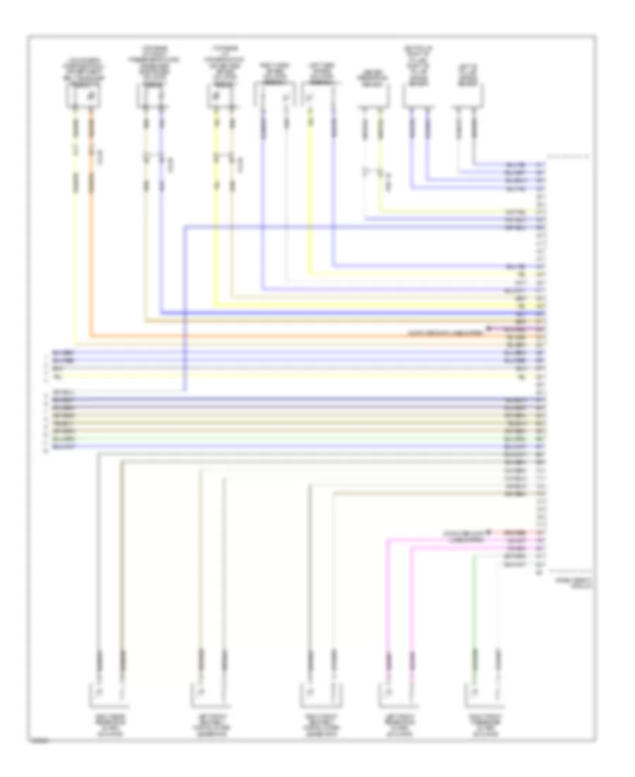 Supplemental Restraints Wiring Diagram (3 of 3) for BMW 535i 2011