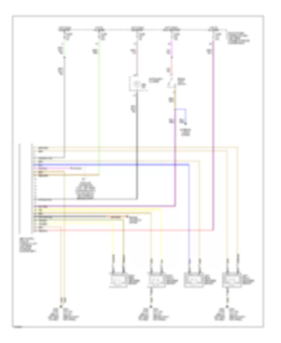 Anti-lock Brake Wiring Diagrams, without Traction Control for BMW 318ti 1998