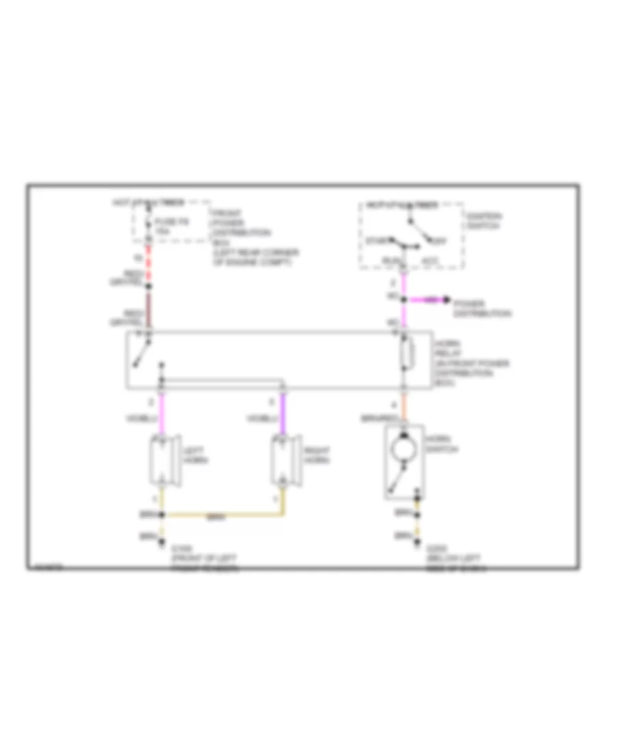 Horn Wiring Diagram for BMW 318ti 1998
