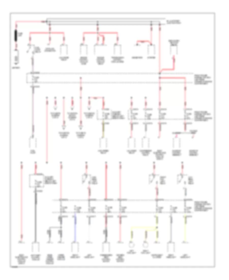 Power Distribution Wiring Diagram 1 of 3 for BMW 318ti 1998