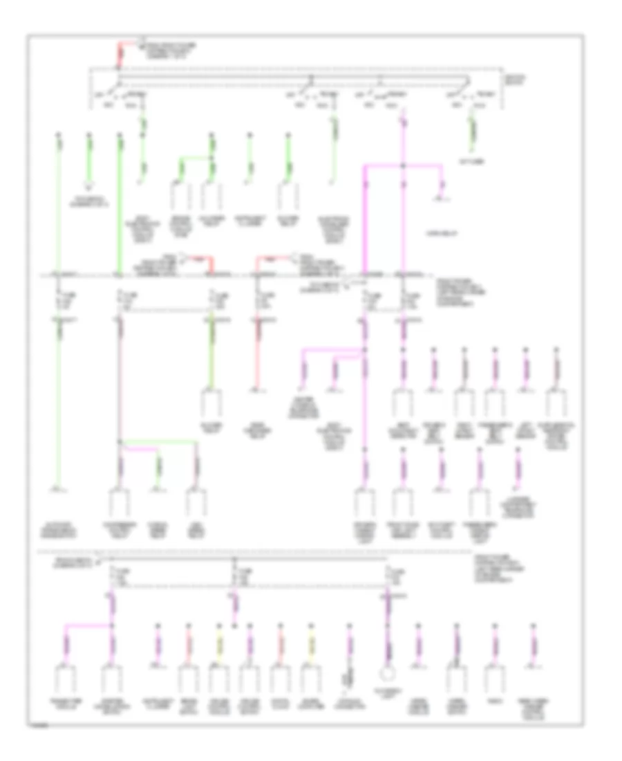 Power Distribution Wiring Diagram (2 of 3) for BMW 318ti 1998