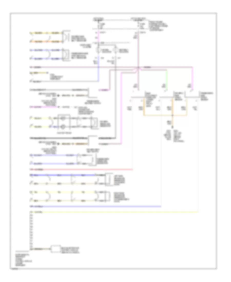 Supplemental Restraint Wiring Diagram for BMW 318ti 1998