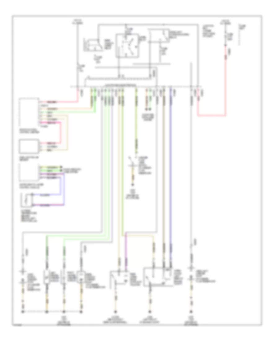 Wiper Washer Wiring Diagram for BMW X6 M 2014