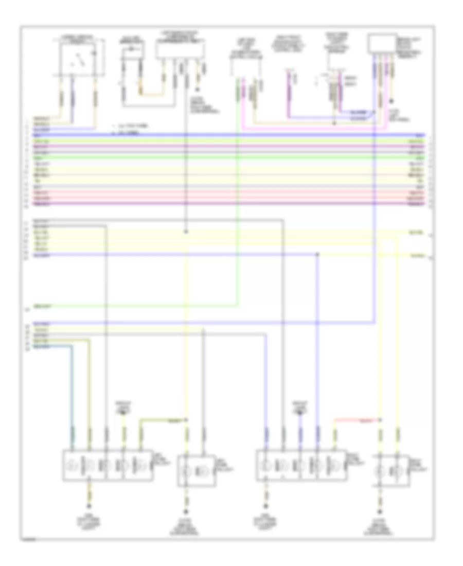 Exterior Lamps Wiring Diagram (2 of 3) for BMW X6 M 2014
