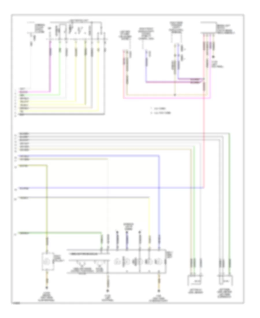 Adaptive Front Lighting Wiring Diagram (2 of 2) for BMW X6 M 2014