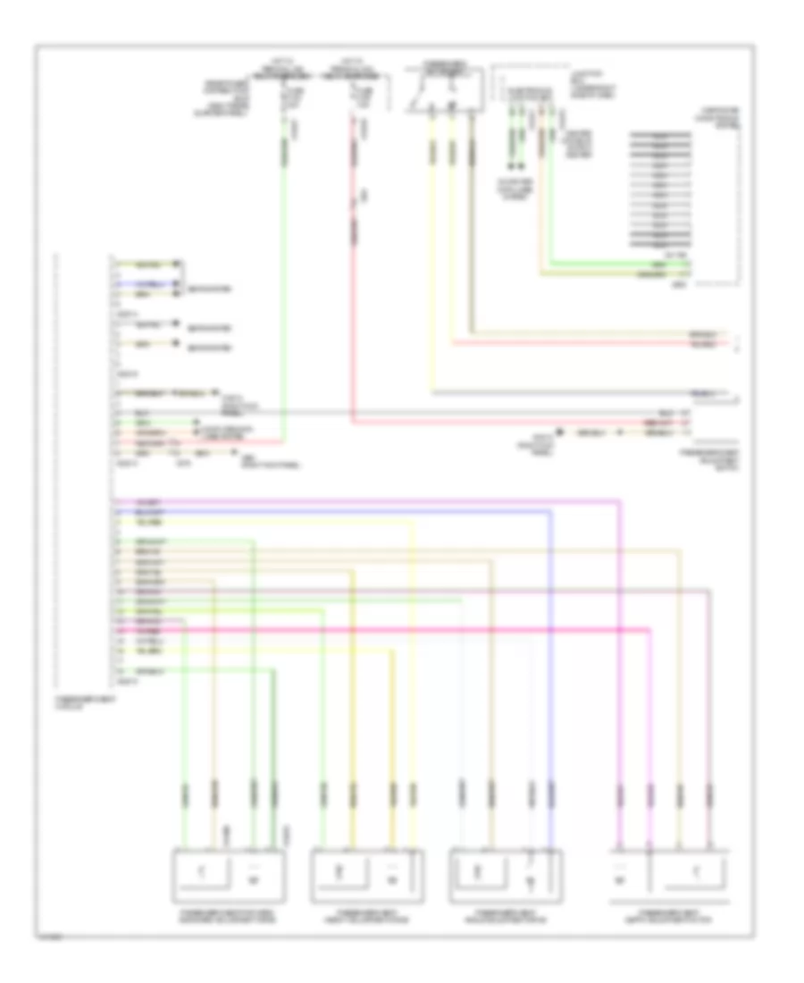 Passengers Memory Seat Wiring Diagram (1 of 2) for BMW X6 M 2014