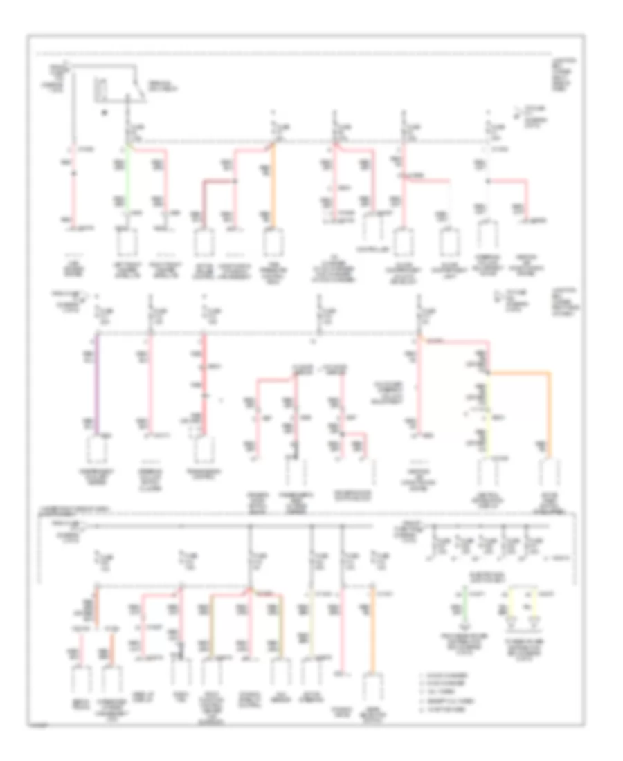 Power Distribution Wiring Diagram (2 of 5) for BMW X6 M 2014