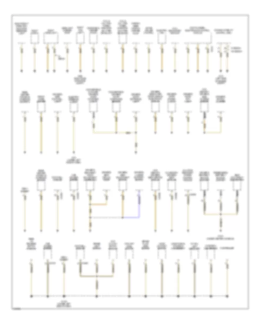 Ground Distribution Wiring Diagram 2 of 4 for BMW 328i 2009