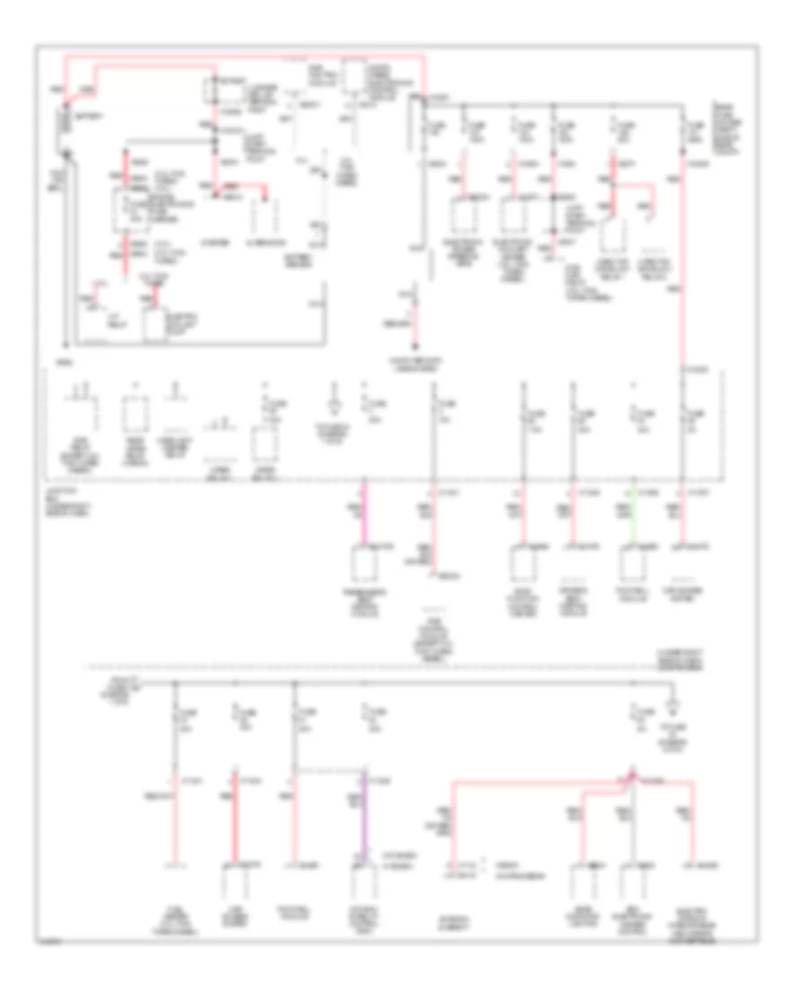 Power Distribution Wiring Diagram 1 of 5 for BMW 328i 2009