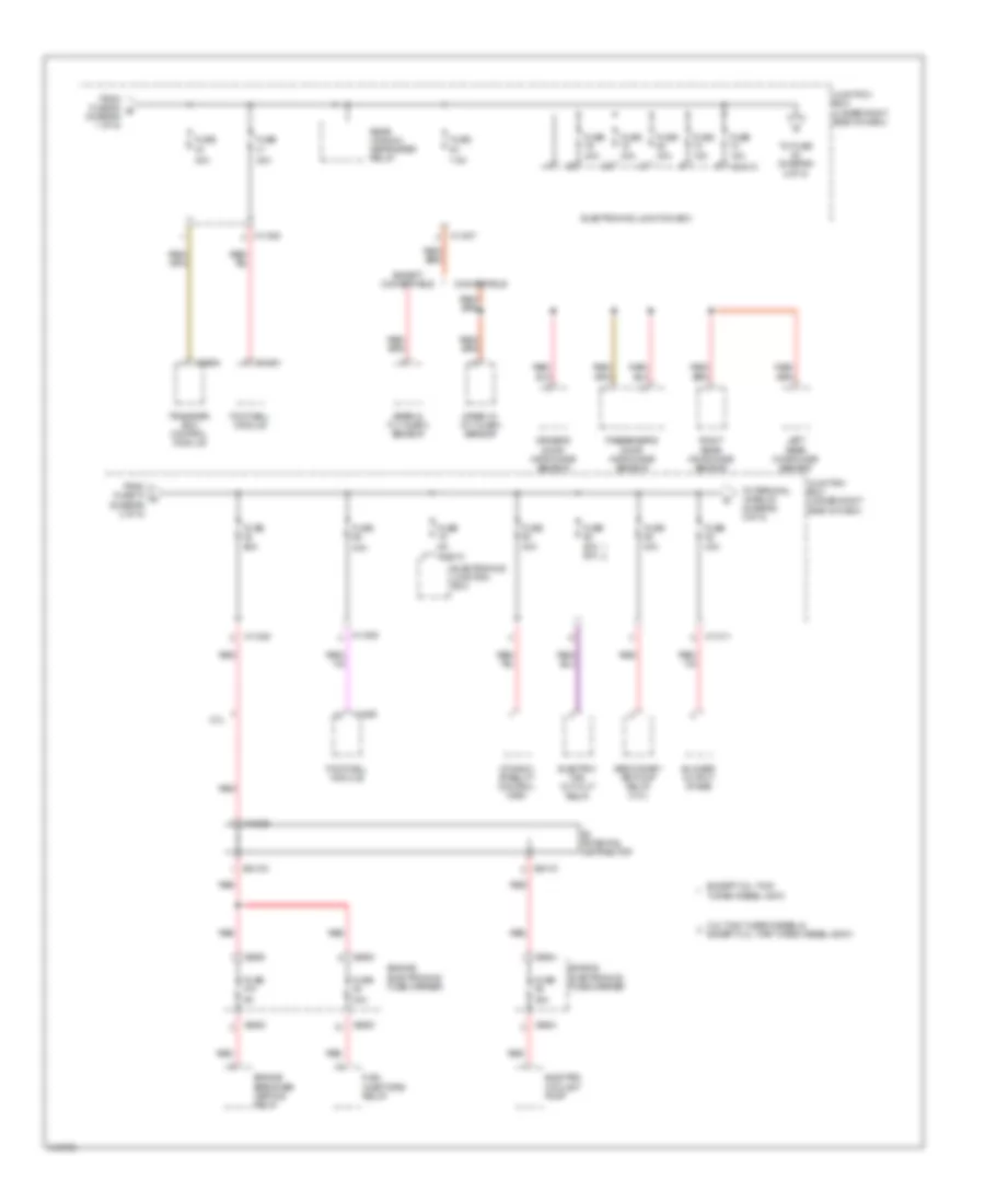 Power Distribution Wiring Diagram (2 of 5) for BMW 328i 2009