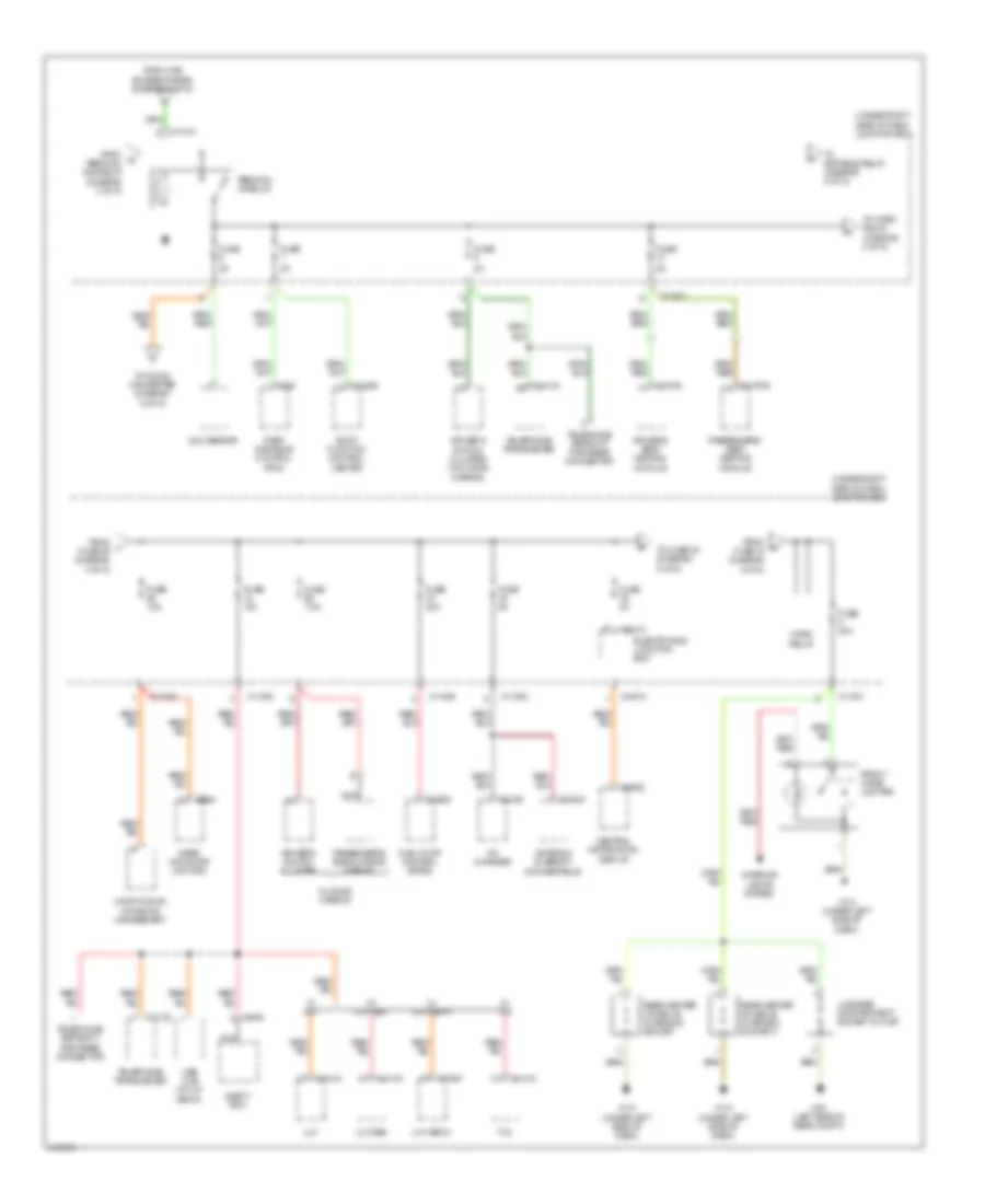 Power Distribution Wiring Diagram (4 of 5) for BMW 328i 2009