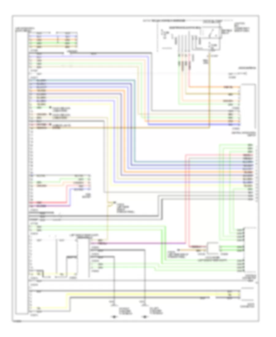 Base Radio Wiring Diagram, Convertible with CIC (1 of 2) for BMW 328i 2009