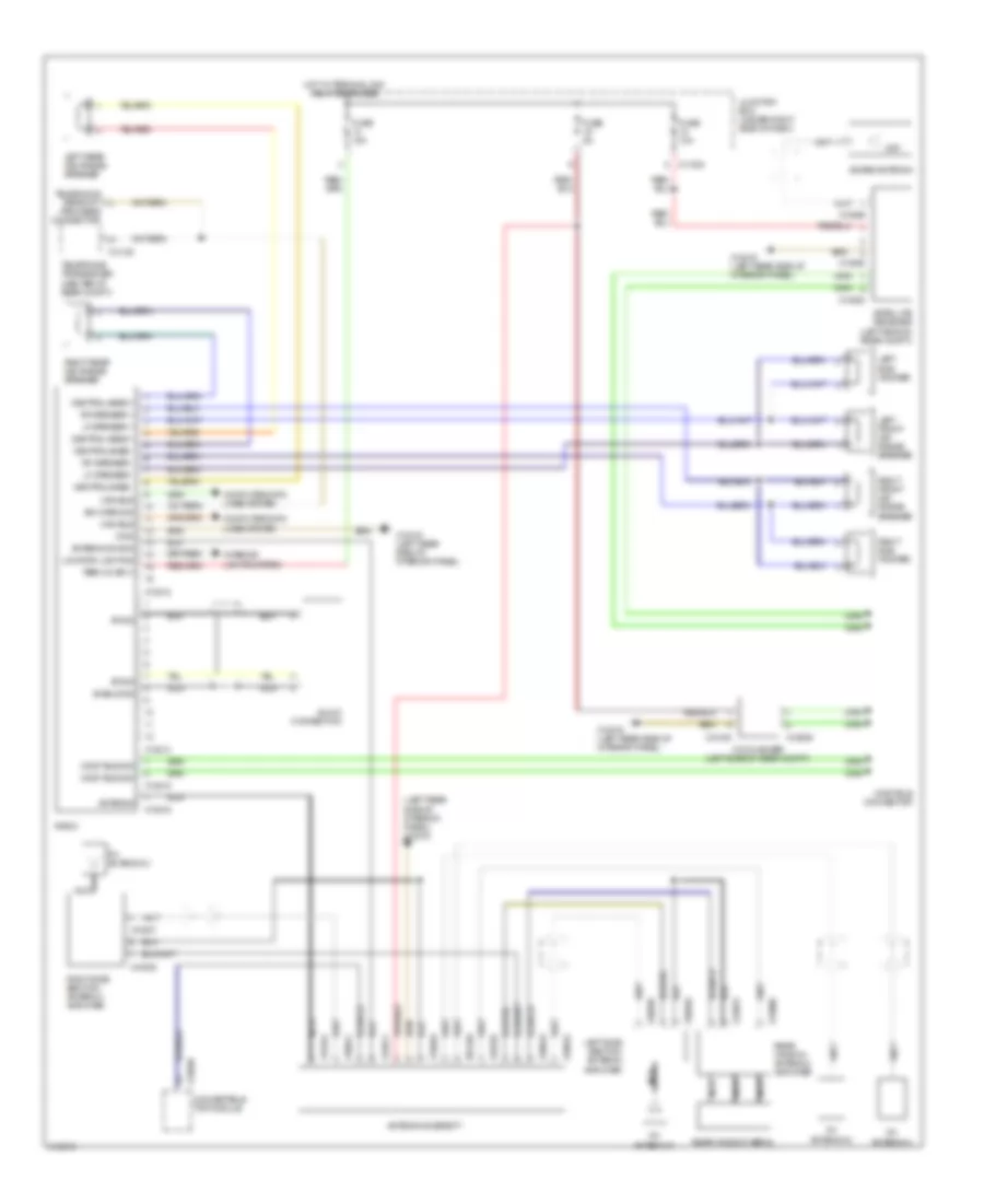 Base Radio Wiring Diagram, Convertible without CIC, CCC  M-ASK for BMW 328i 2009