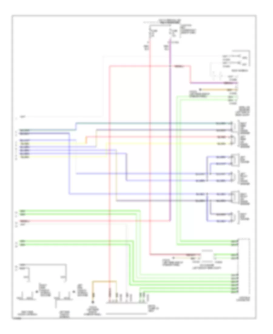Base Radio Wiring Diagram, Except Convertible with CIC (2 of 2) for BMW 328i 2009