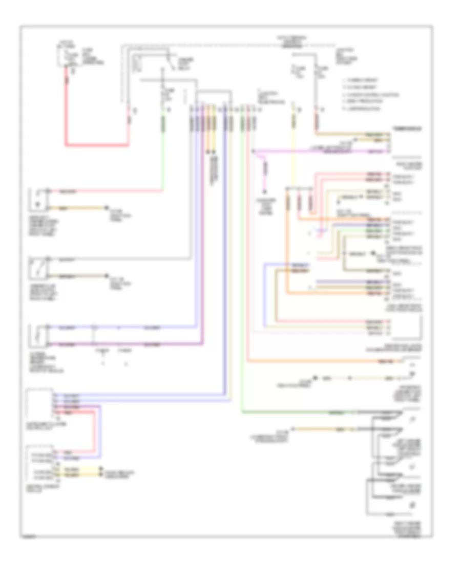 Электросхема стеклоочистителя, дворников и омывателя для BMW 650xi 2012