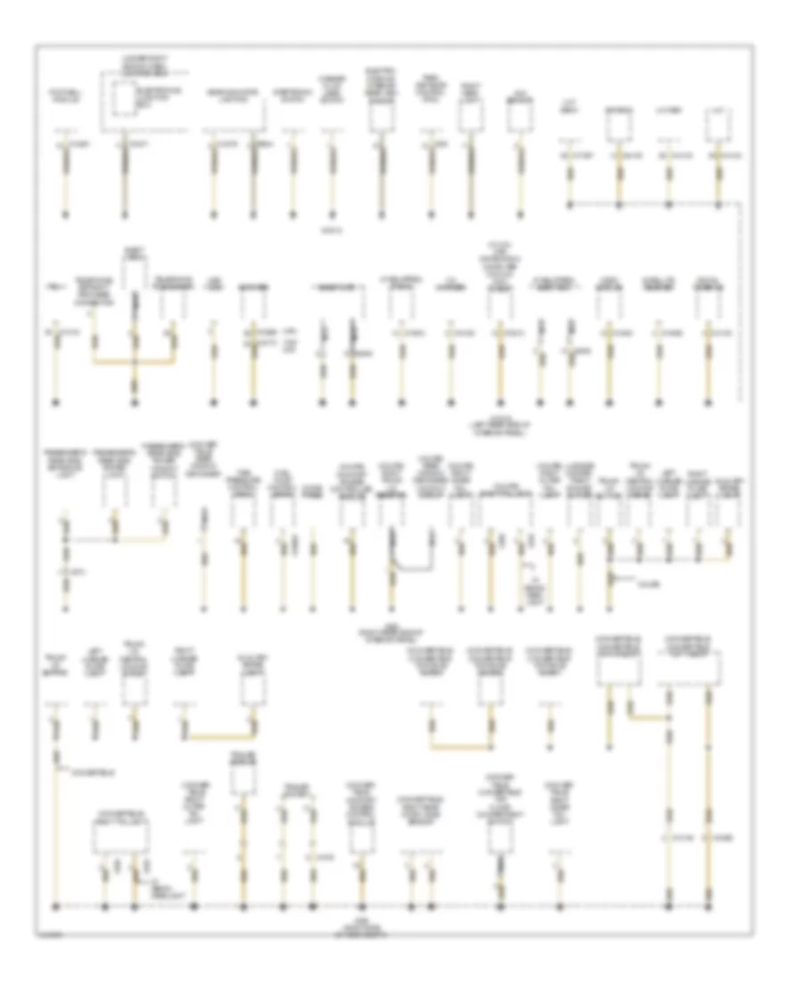 Ground Distribution Wiring Diagram 3 of 4 for BMW 135is 2013