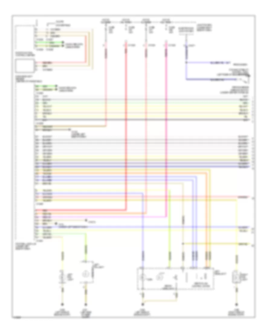 Headlamps Wiring Diagram, with Xenon Lamps (1 of 2) for BMW 135is 2013