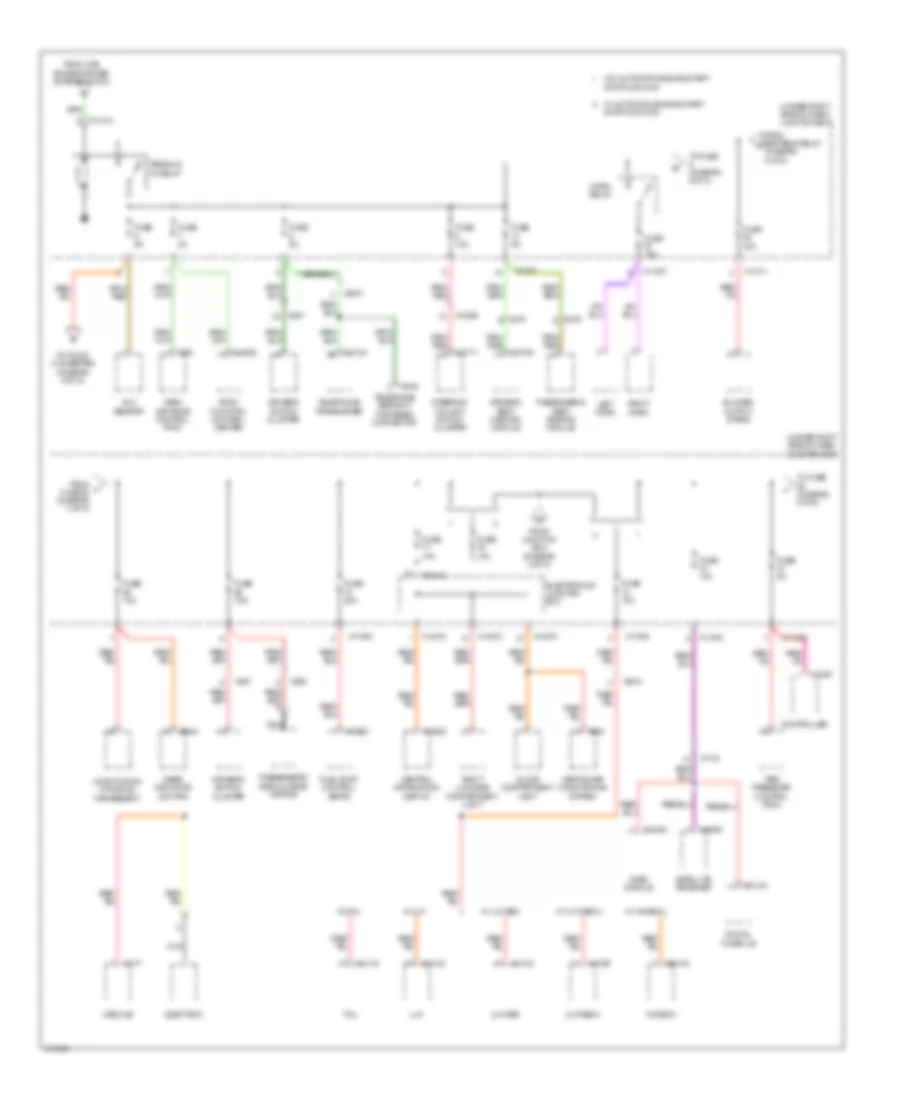 Power Distribution Wiring Diagram (4 of 5) for BMW 135is 2013