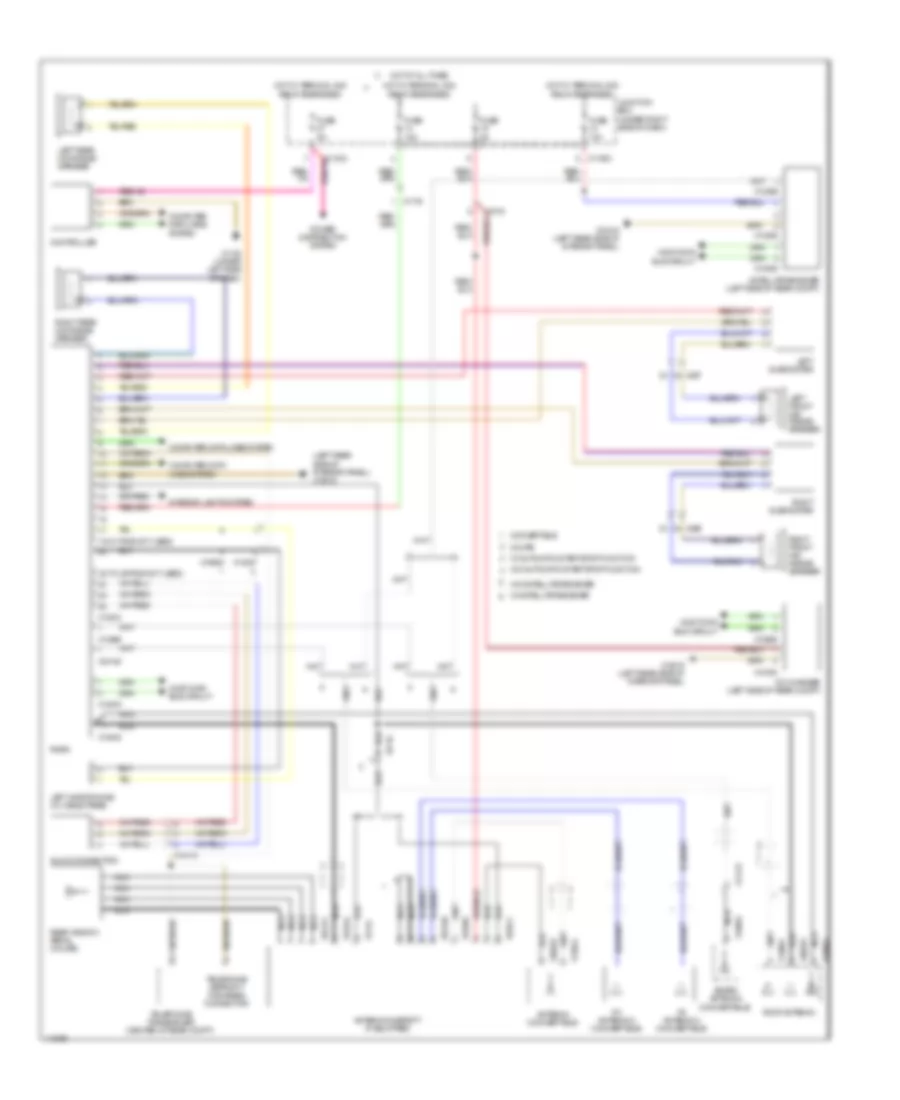 Base Radio Wiring Diagram, without CIC for BMW 135is 2013