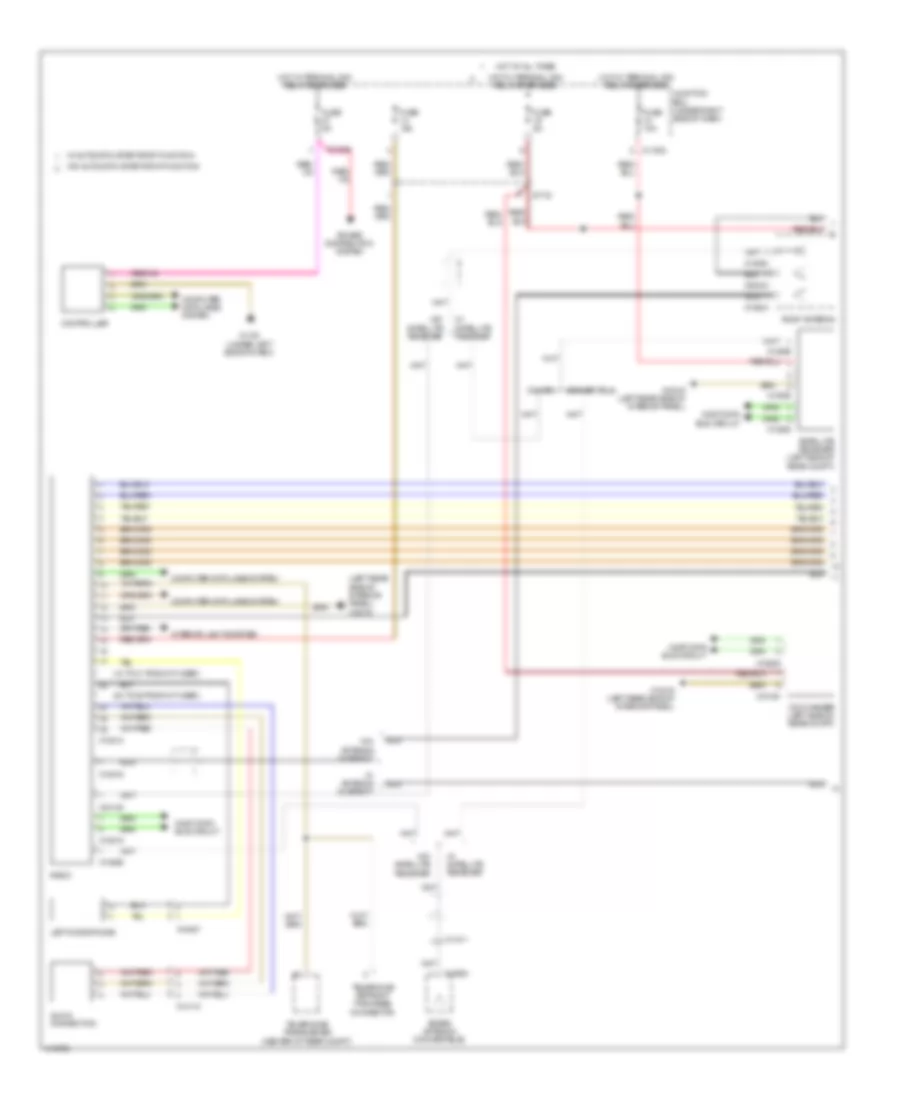 Hifi Radio Wiring Diagram, without CIC, CCC  M-ASK (1 of 2) for BMW 135is 2013