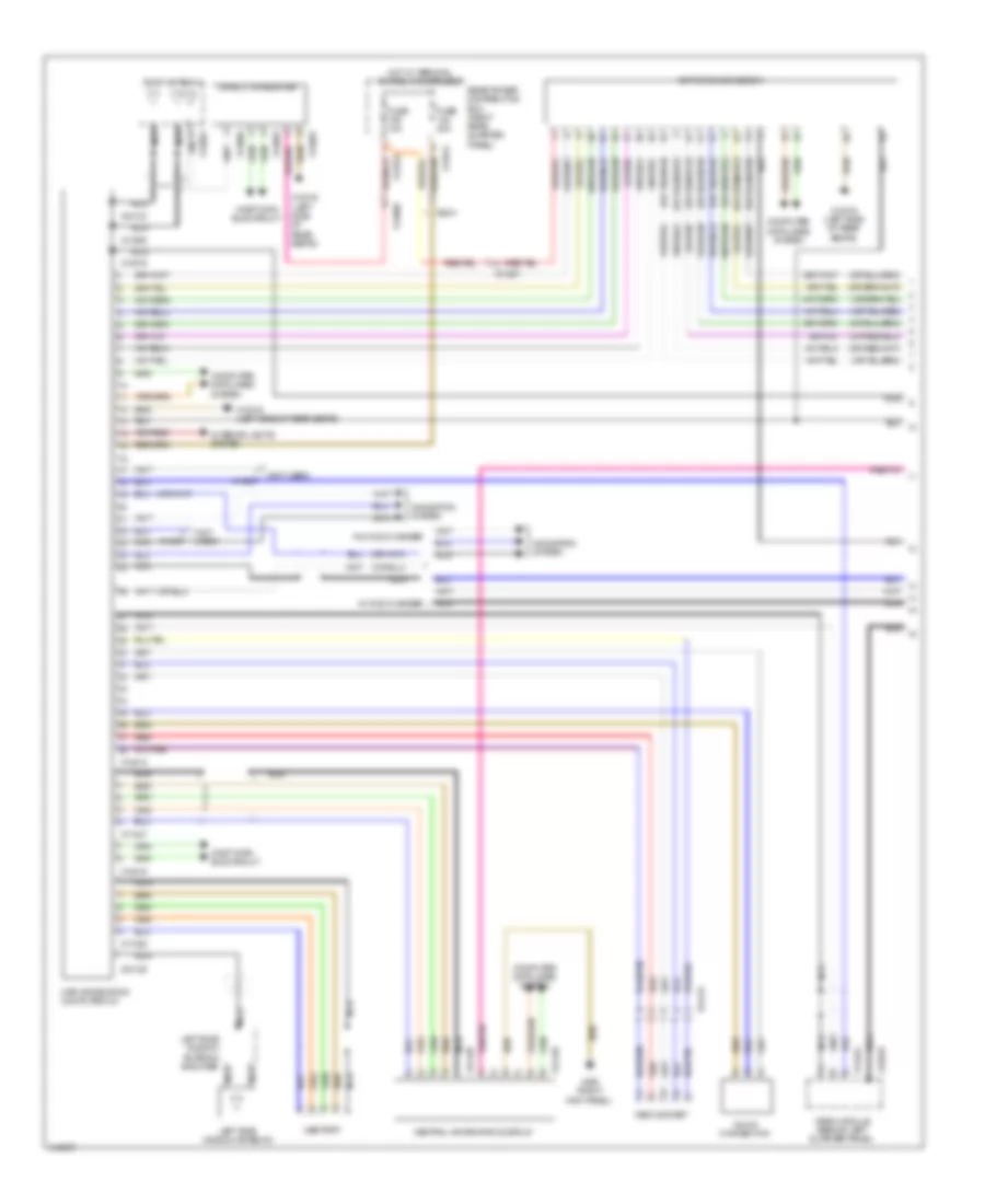 Navigation Wiring Diagram Hifi Radio with Active Sound Design 1 of 3 for BMW X6 xDrive35i 2014