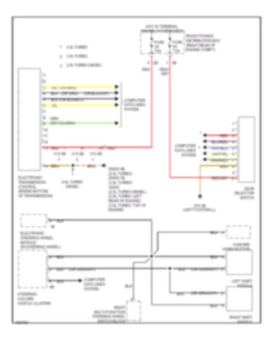 Transmission Wiring Diagram for BMW 328d 2014