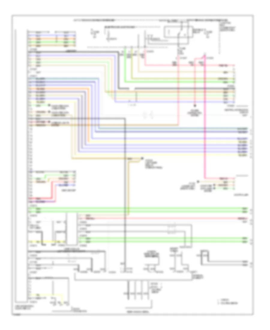 Base Radio Wiring Diagram, with CIC (1 of 2) for BMW 328xi 2009
