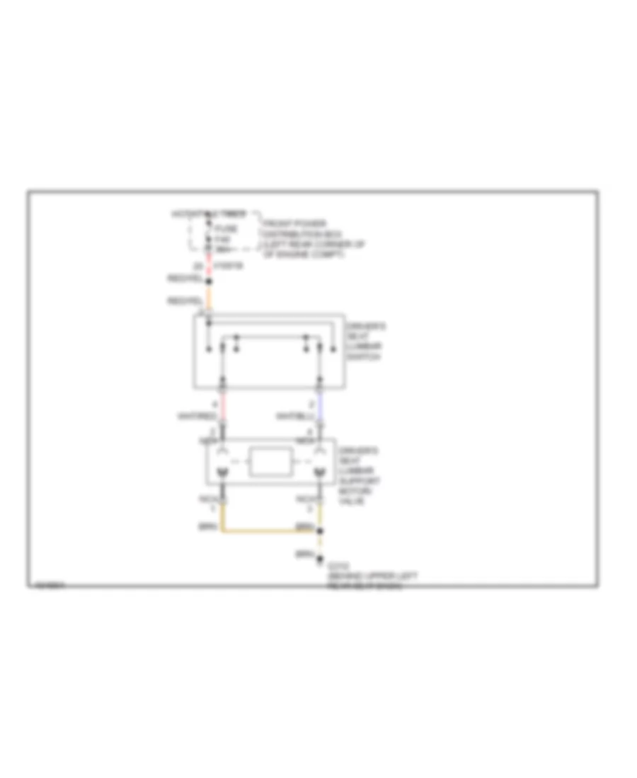 Driver s Lumbar Wiring Diagram for BMW 323is 1998