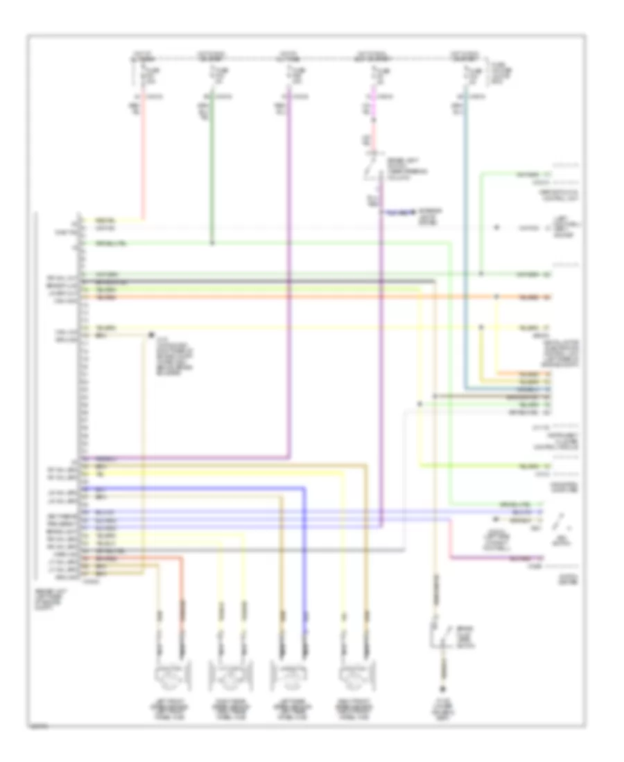 Anti lock Brakes Wiring Diagram with Automatic Stability Control for BMW 325Ci 2006