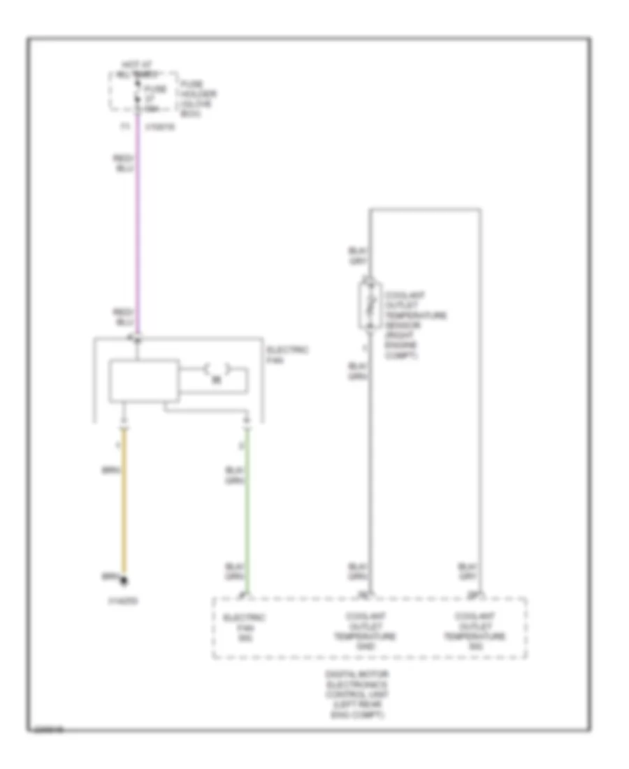 Cooling Fan Wiring Diagram for BMW 325Ci 2006