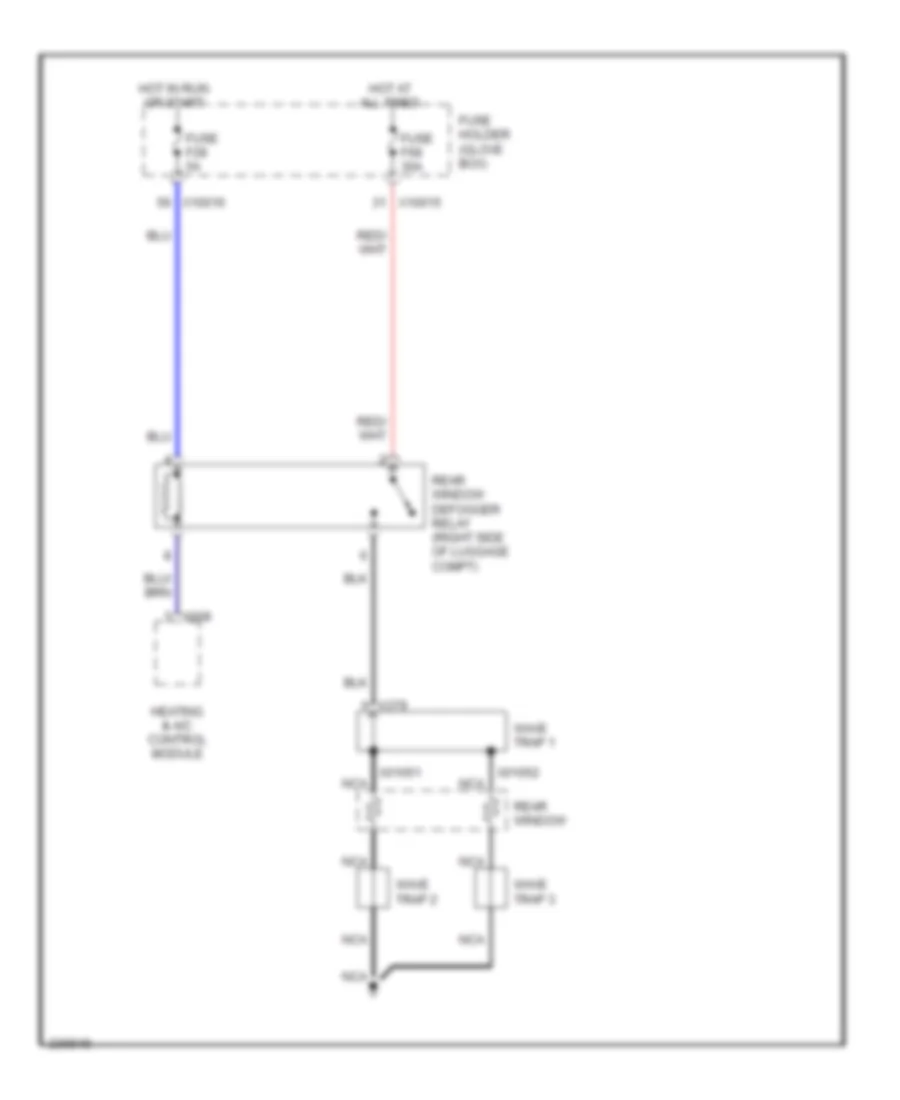 Defoggers Wiring Diagram Except Convertible for BMW 325Ci 2006