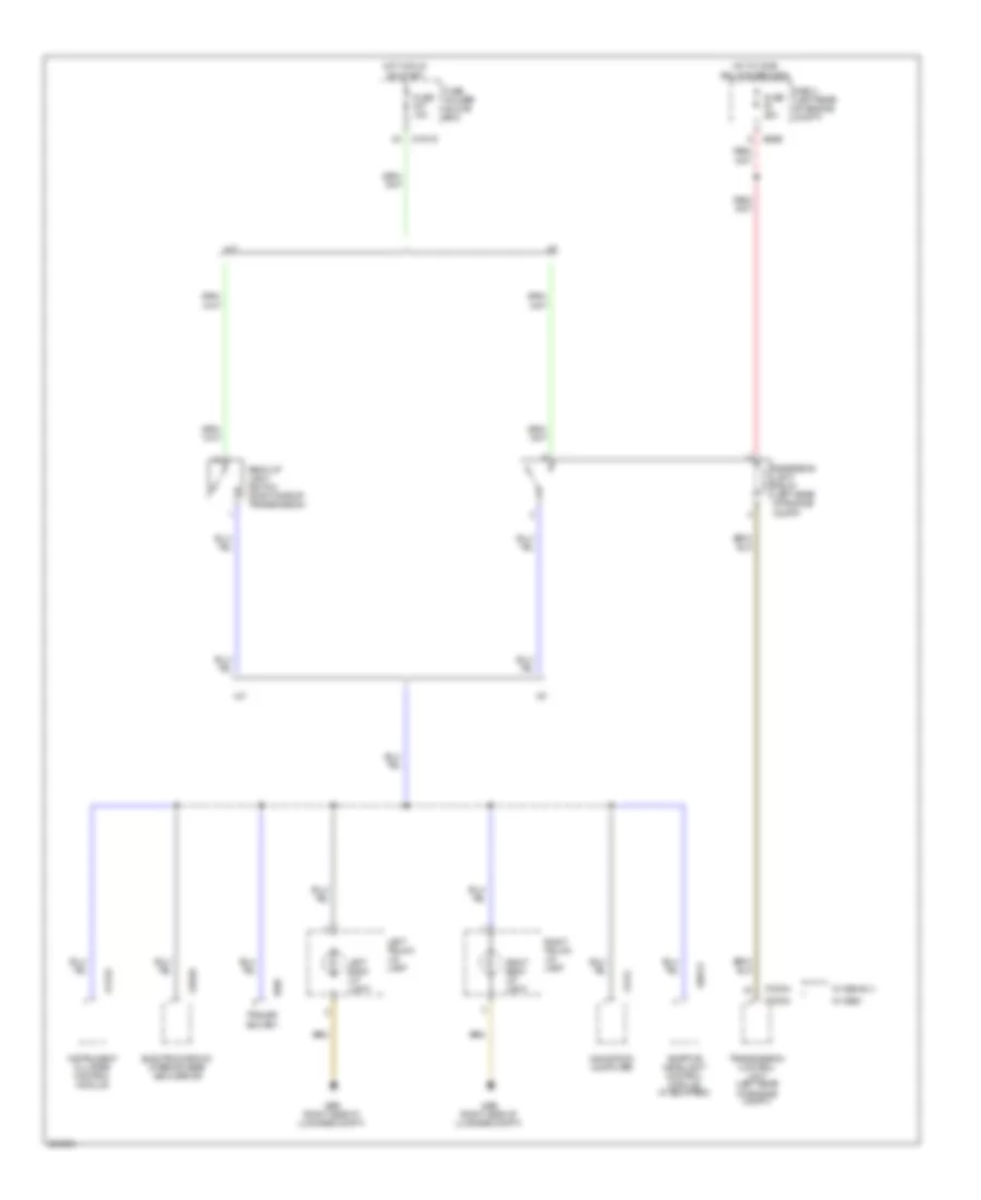 Back up Lamps Wiring Diagram for BMW 325Ci 2006