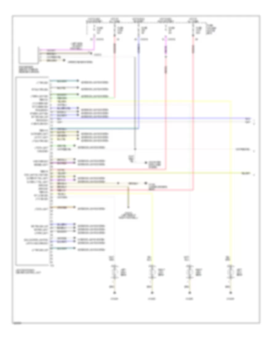 Headlamps Wiring Diagram without Xenon Lamps 1 of 2 for BMW 325Ci 2006