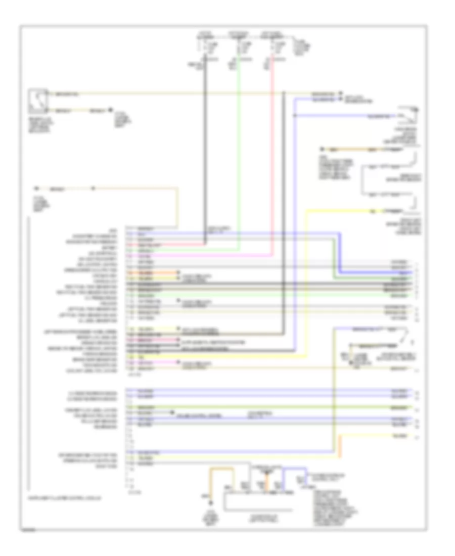 Instrument Cluster Wiring Diagram 1 of 2 for BMW 325Ci 2006