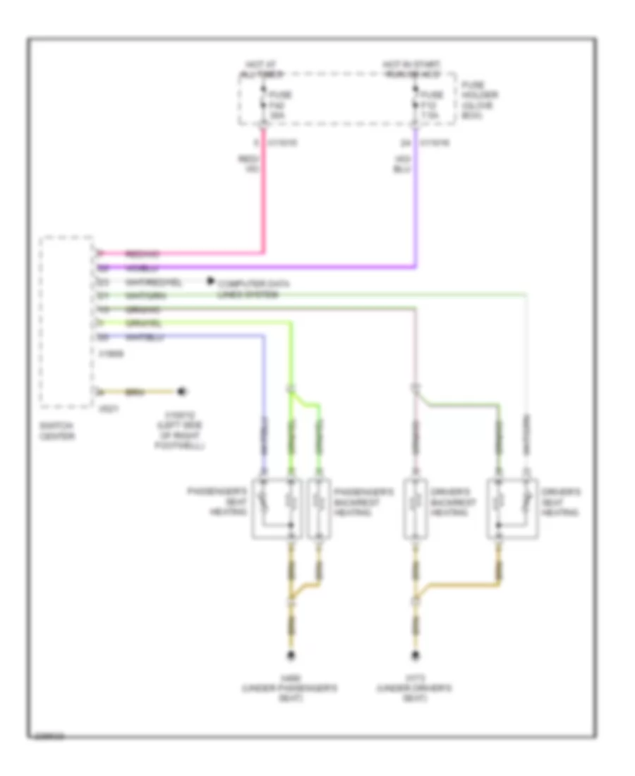 Heated Seats Wiring Diagram for BMW 325Ci 2006